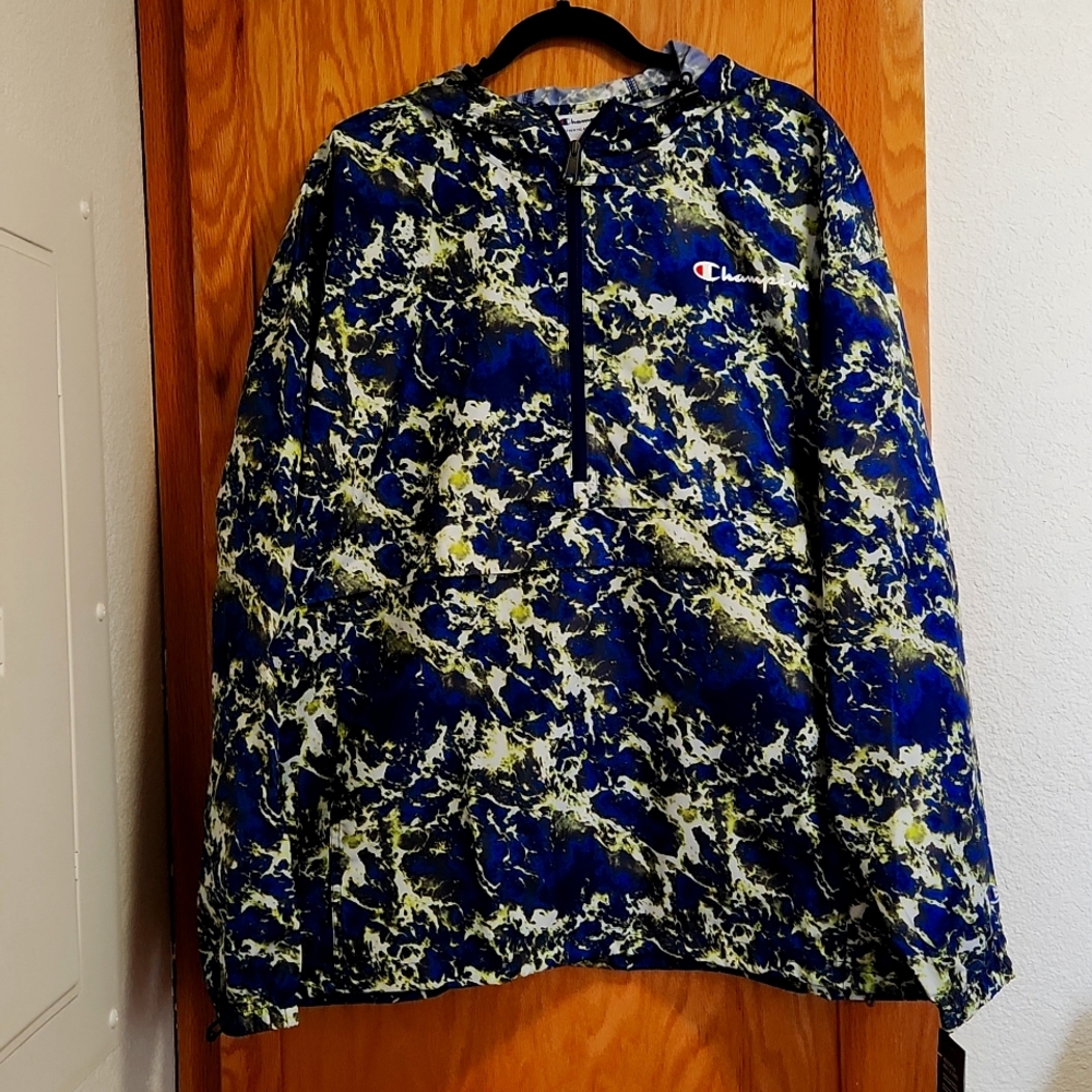 Champion wind breaker jacket w hood